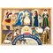 Melissa & Doug Classic Wooden Christmas Nativity Set With 4-Piece Stable and 11